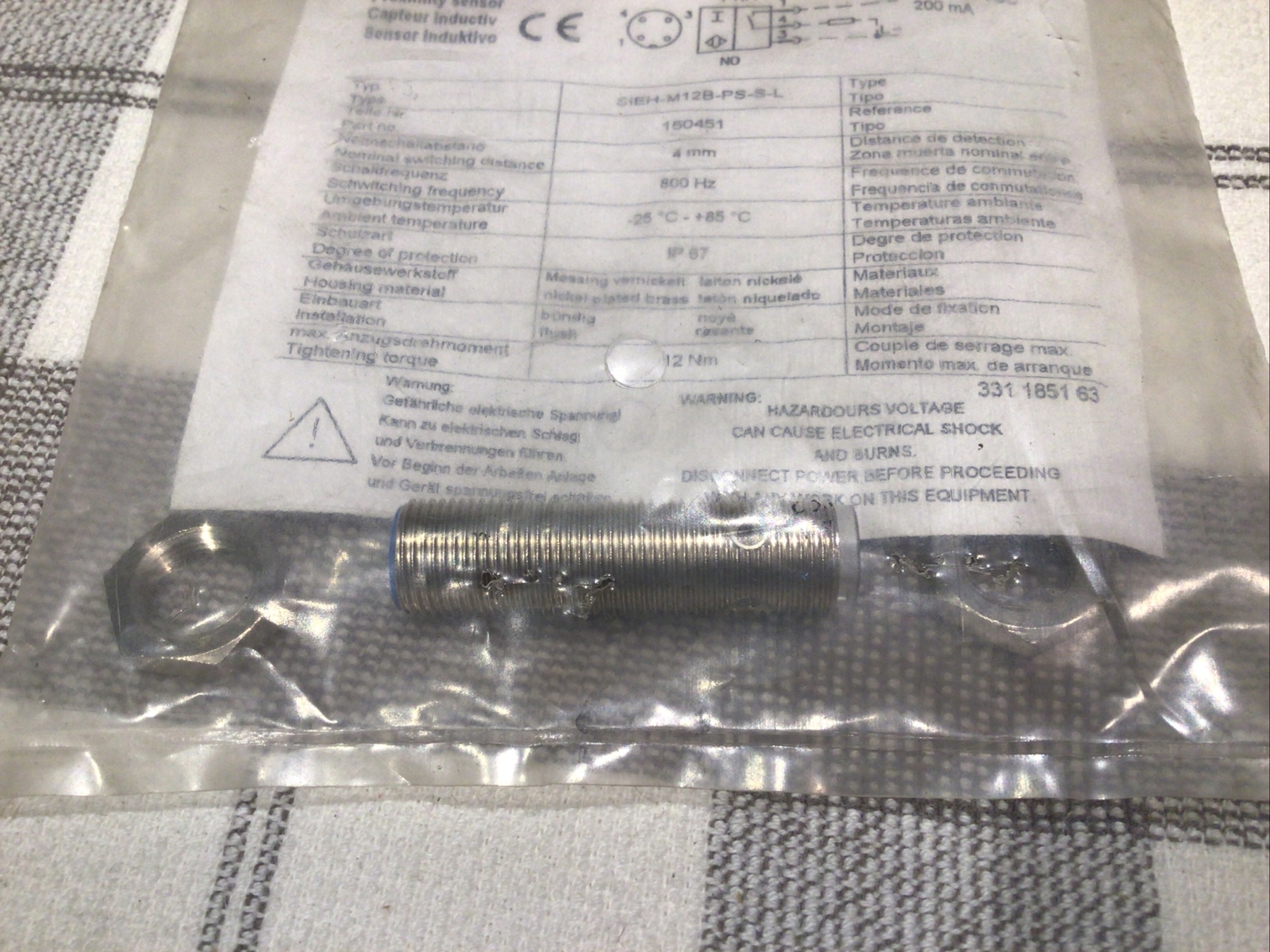 FESTO 150 451 Inductive Proximity Switch 150451