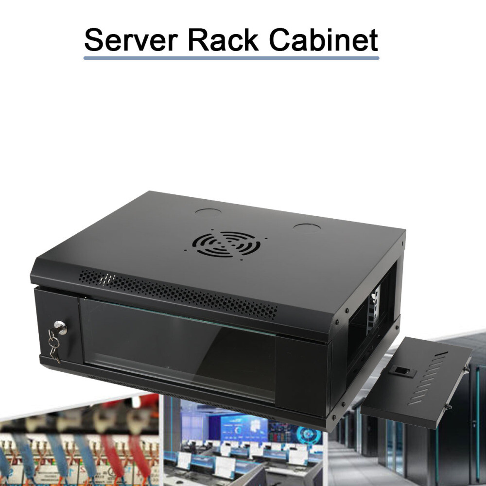 4U floor/Wall Mount Server Rack Data Network Enclosure Cabinet Rack with Key new