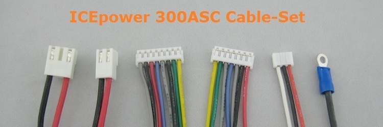 DIY 300ASC Cable-set UL quality Silicone cable JST terminal free ship ICEpower