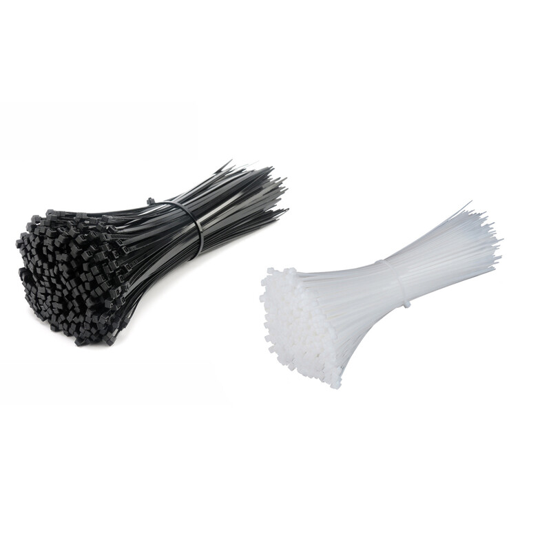 Nylon Plastic Cable Self-Locking Zip Tie Wrap Strong Extra Large Tie Black White