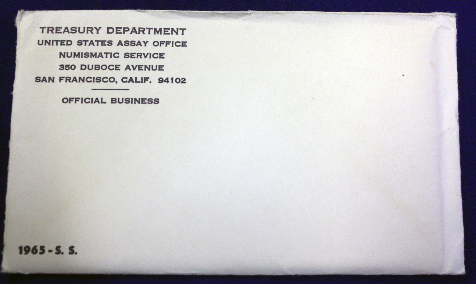 1965 special mint set. The "PROOF SET" for 1965. Envelope unopened
