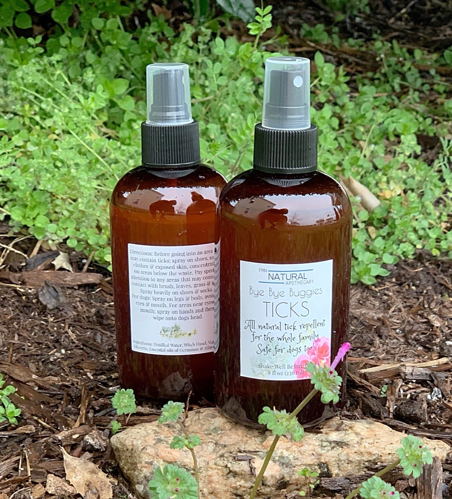 Bye Bye Ticks. 100% Natural Tick Repellent Spray.