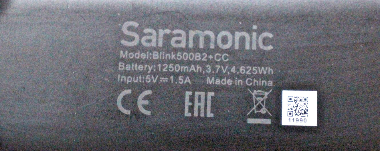 Saramonic Blink 500 B2+CC Micro Digital Wireless Microphone System
