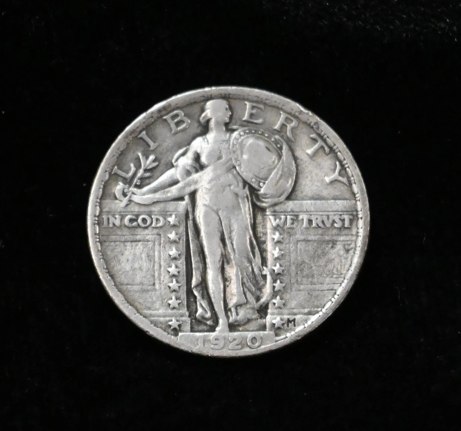 1920 25c Standing Liberty Silver Quarter