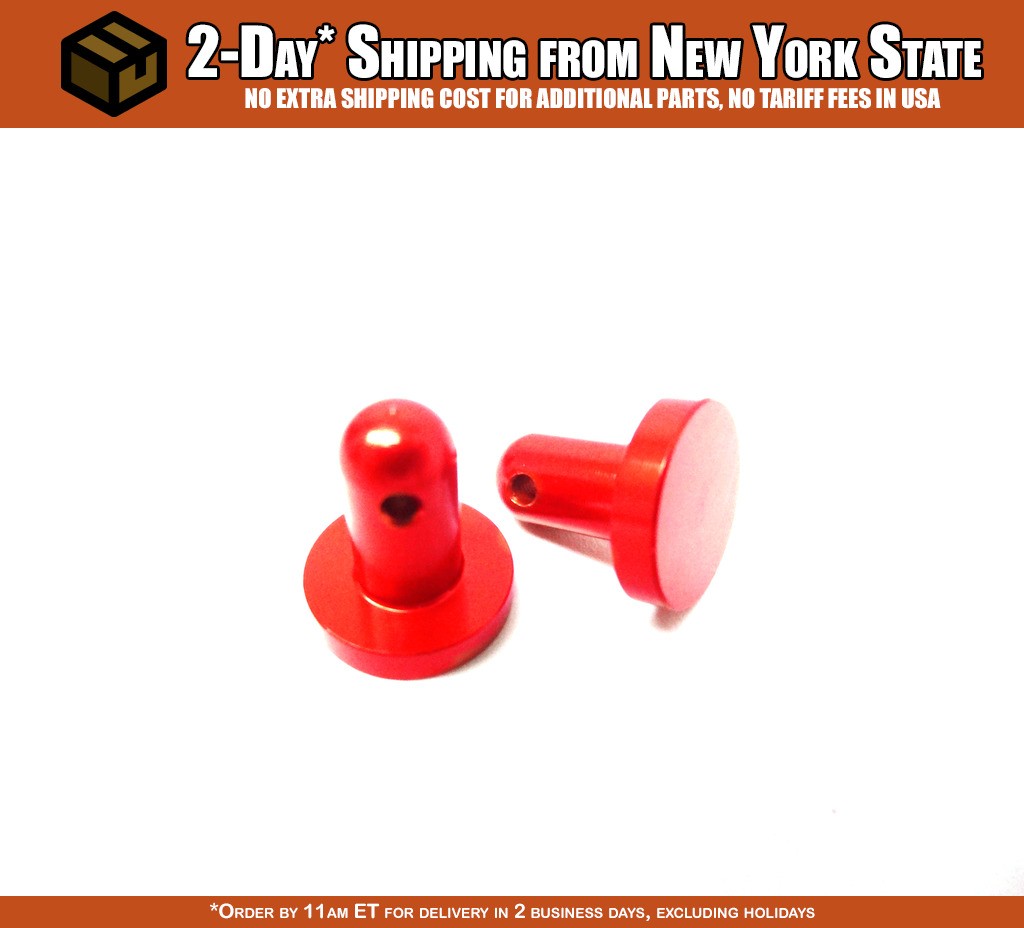 CNC Aluminum Rear Radio/Servo Box Mounting Pins (set of 2)