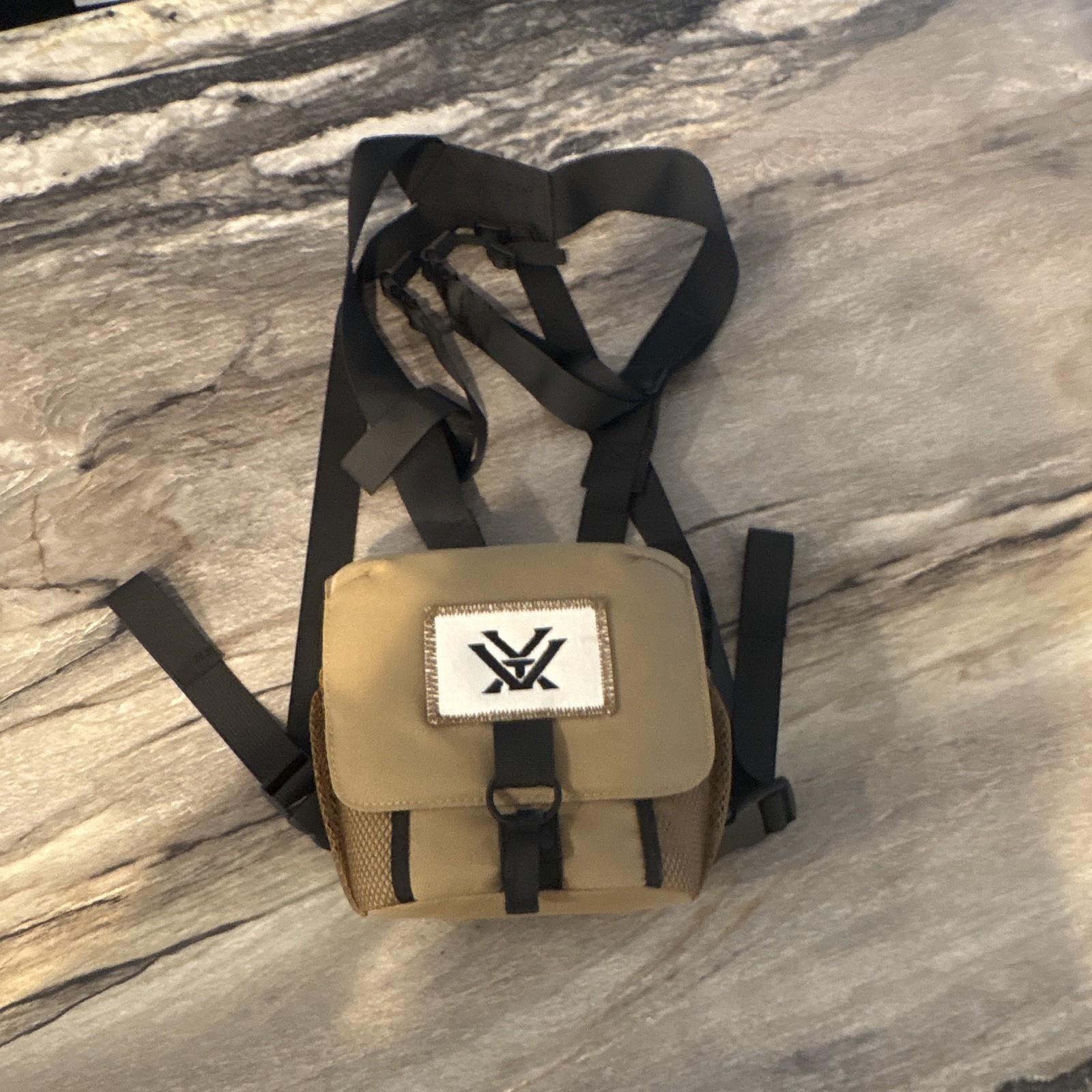 Vortex Glasspak Binocular Harness Front Nylon Tan Hunting Storage Case Only