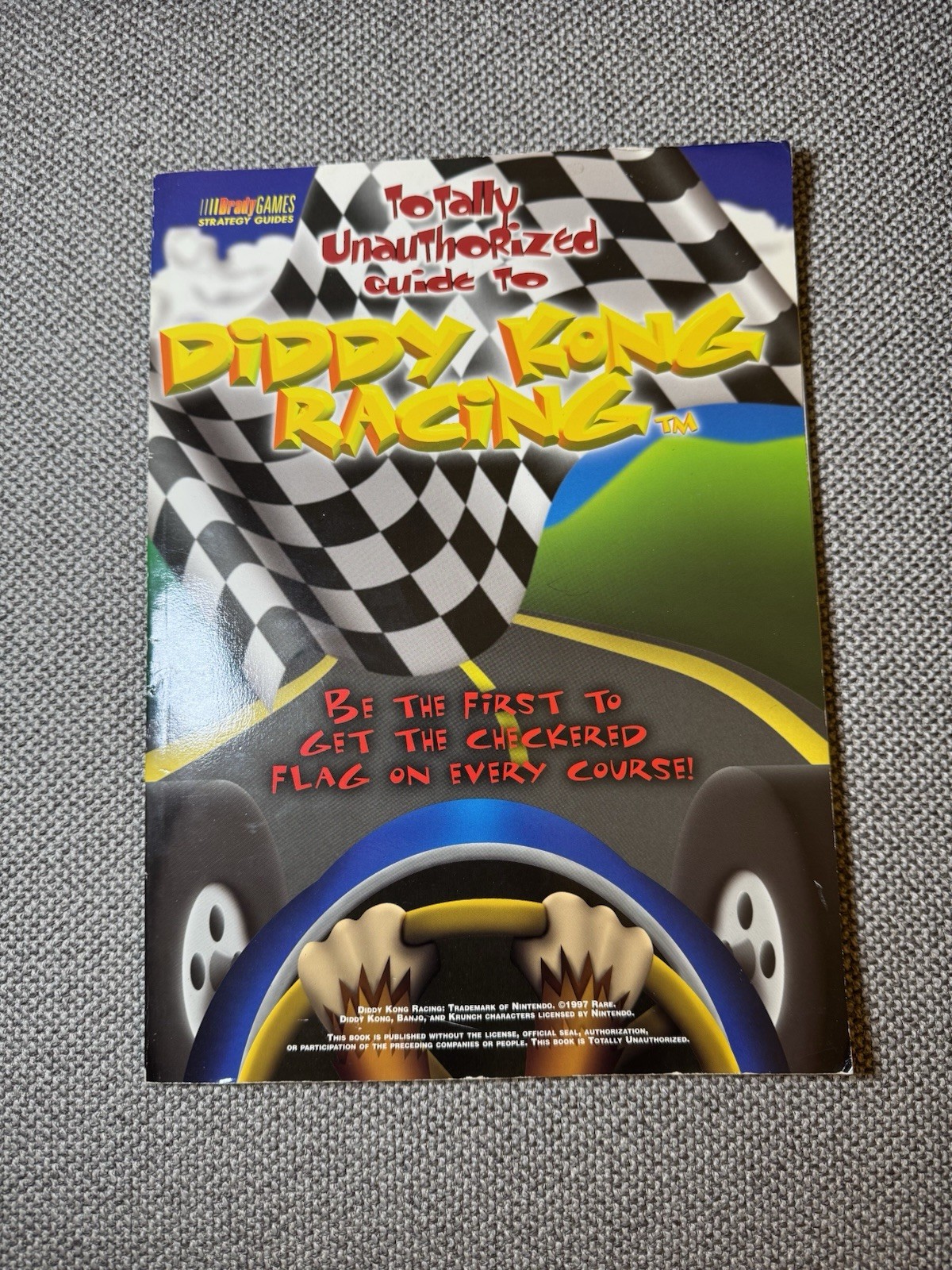 Diddy Kong Racing Brady Game Strategy Guide Book VTG 1997 Totally Unauthorized