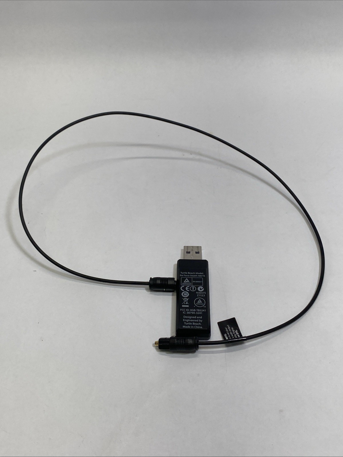 Turtle Beach Model Ear Force Stealth 400 TX USB Dongle + Optical Cable
