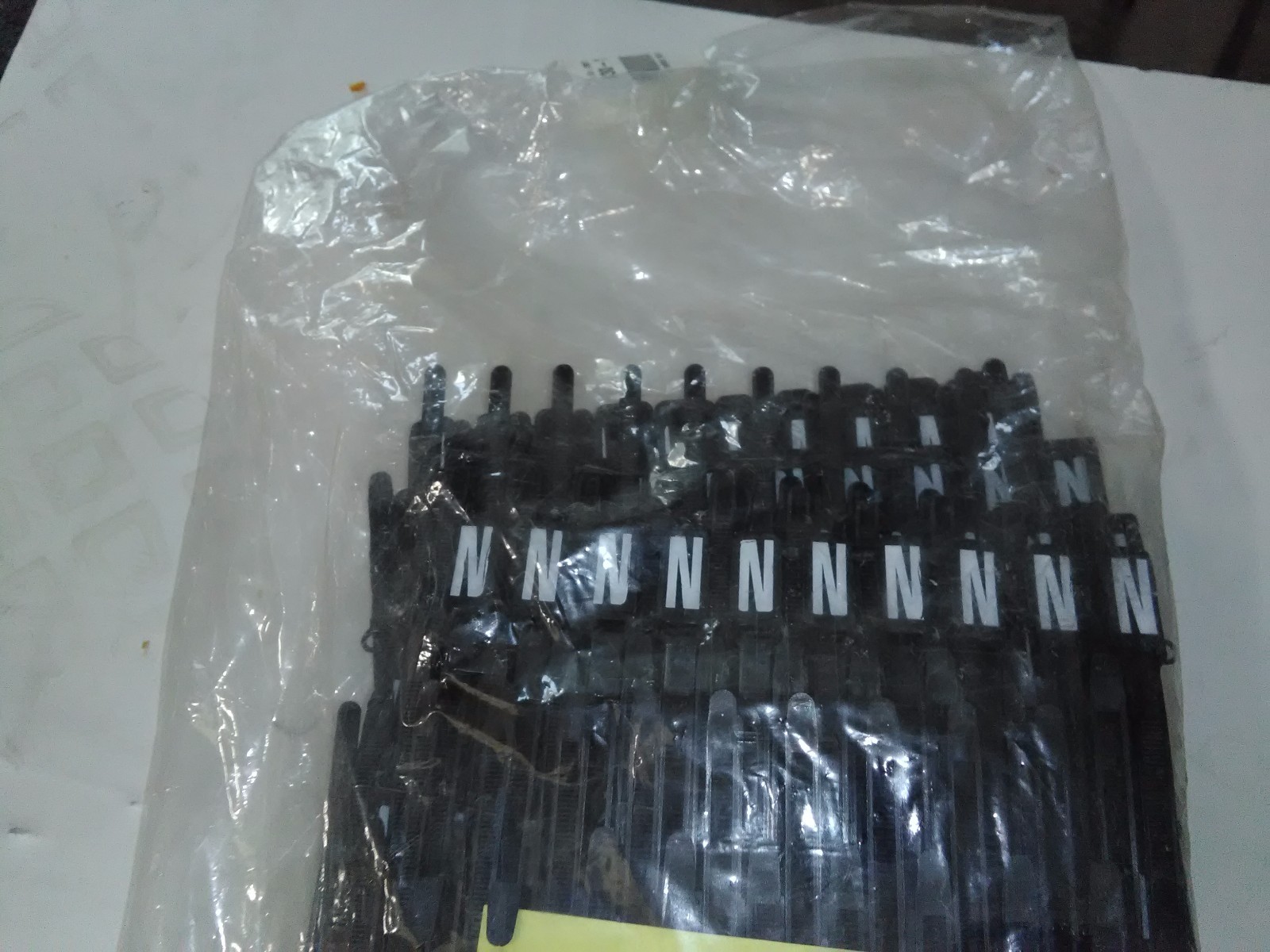 Budco Tie Wrap Marker Z 3"BLK-W/TAG 100 per pack