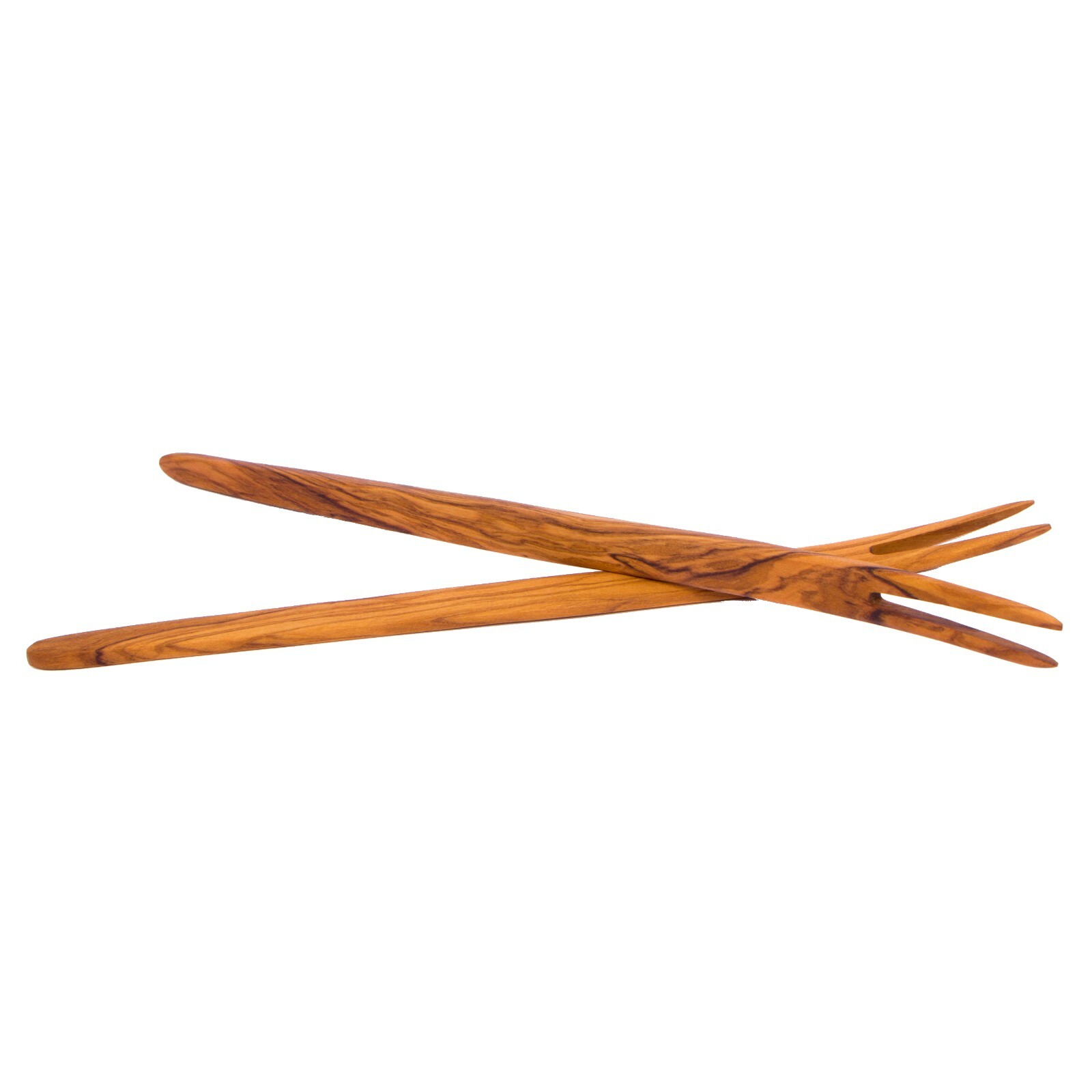 Set of 2 Curved Forks with 2 Points - 11.81 Inches - Wooden Forks - AKwood