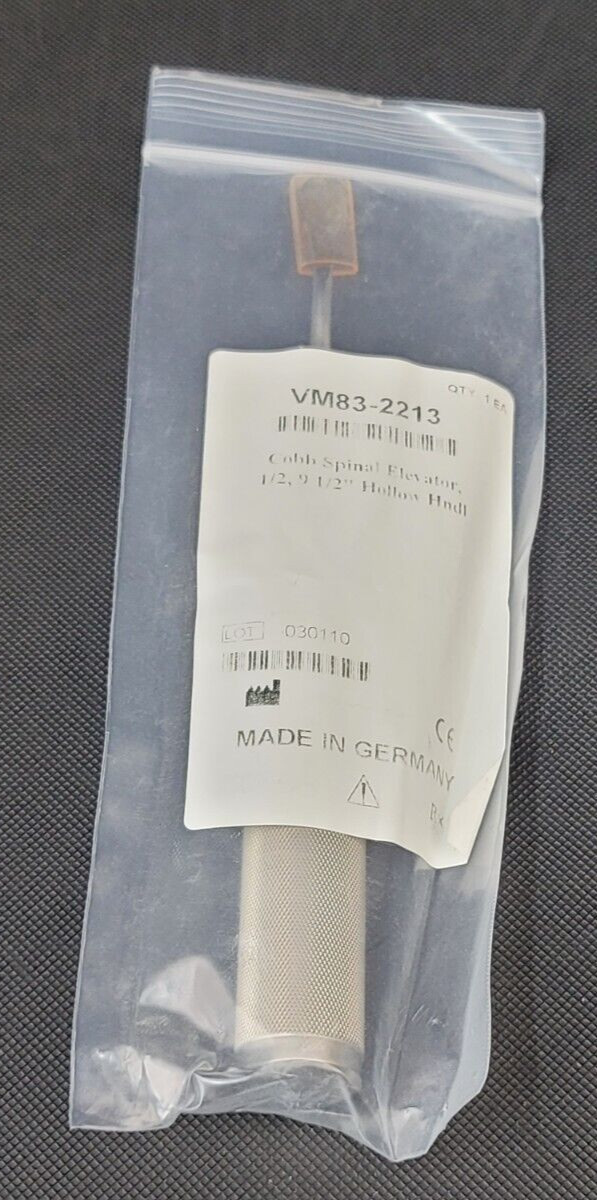 Cobb Spinal Elevator 1/2"  9-1/2" Hollow Handle VM83-2213 Germany