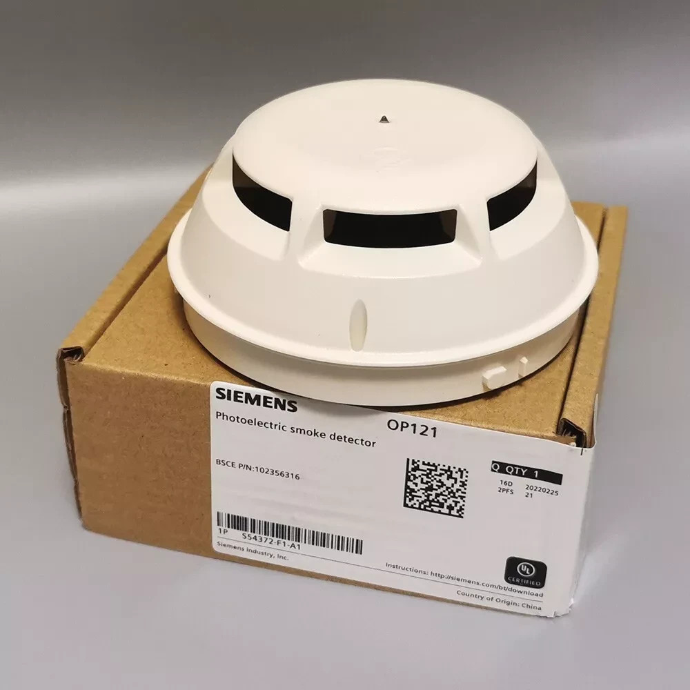 NEW SIEMENS OP121 PHOTOELECTRIC SMOKE DETECTOR FIRE ALARM FAST SHIPPING..