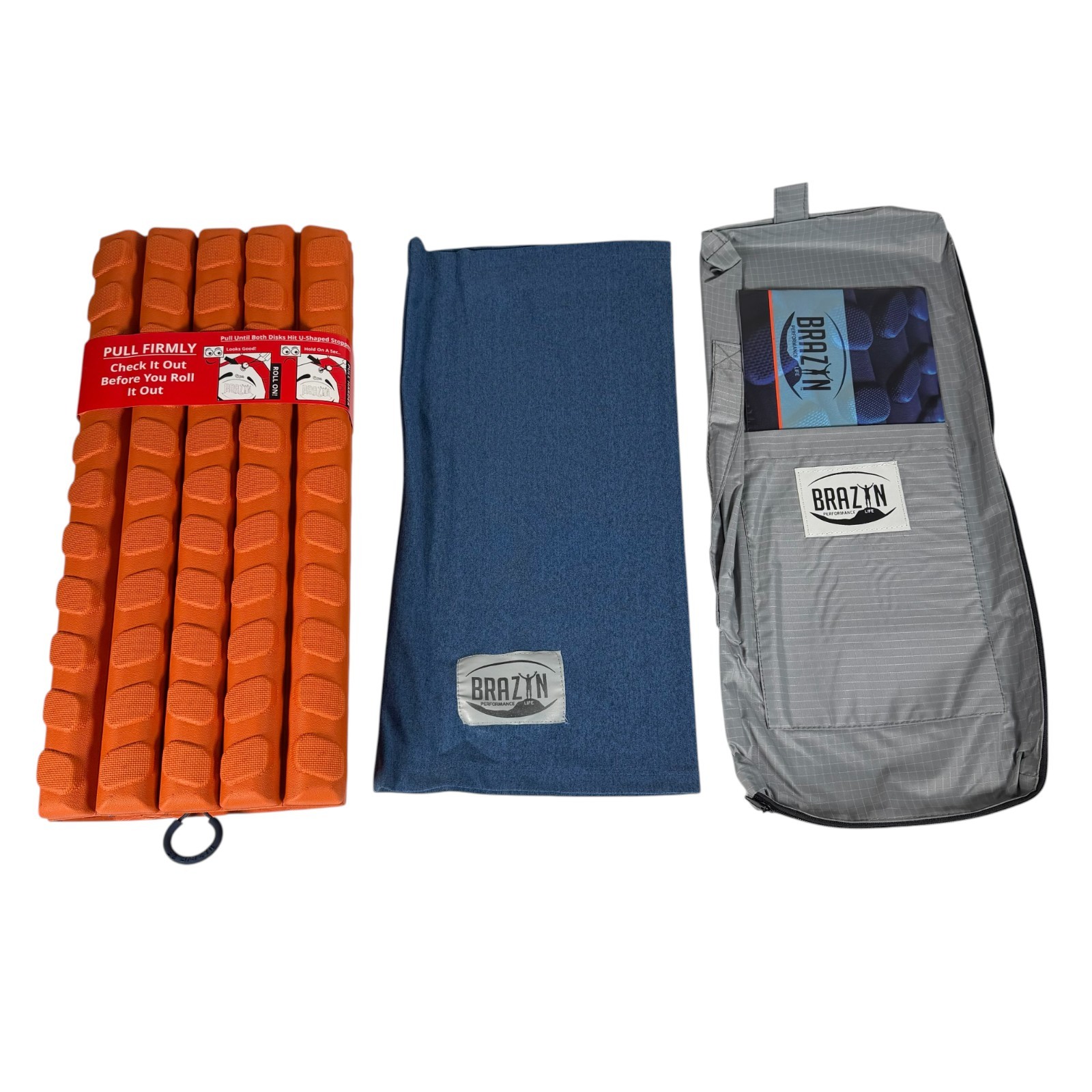 Brazyn Morph Collapsible Travel Foam Roller Alpha Orange For Back Pain Relief
