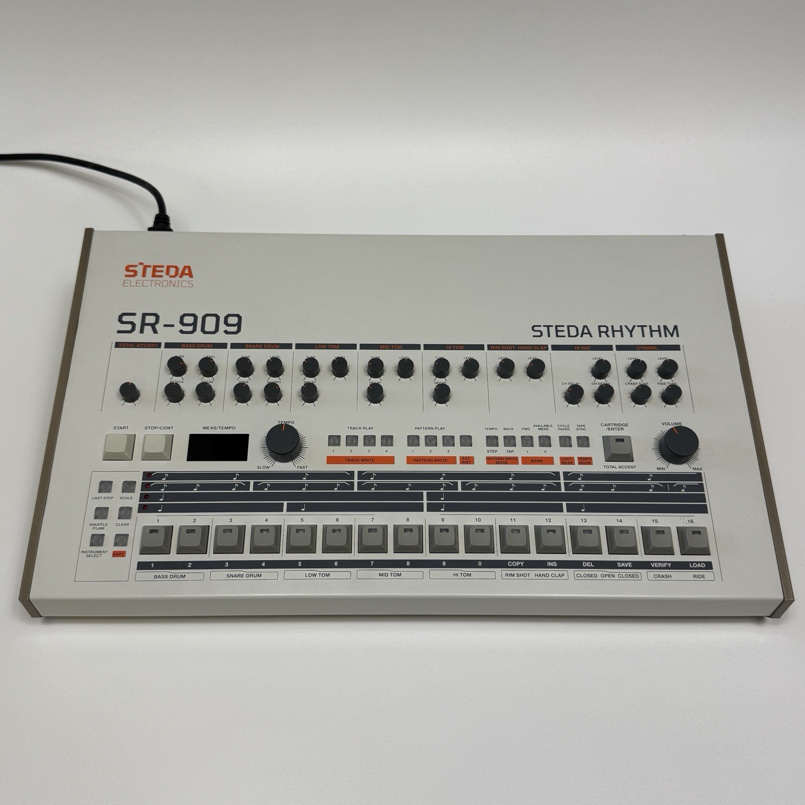 Steda Electronics SR-909 Analog Drum Machine TR-909 Clone Tested Works Excellent