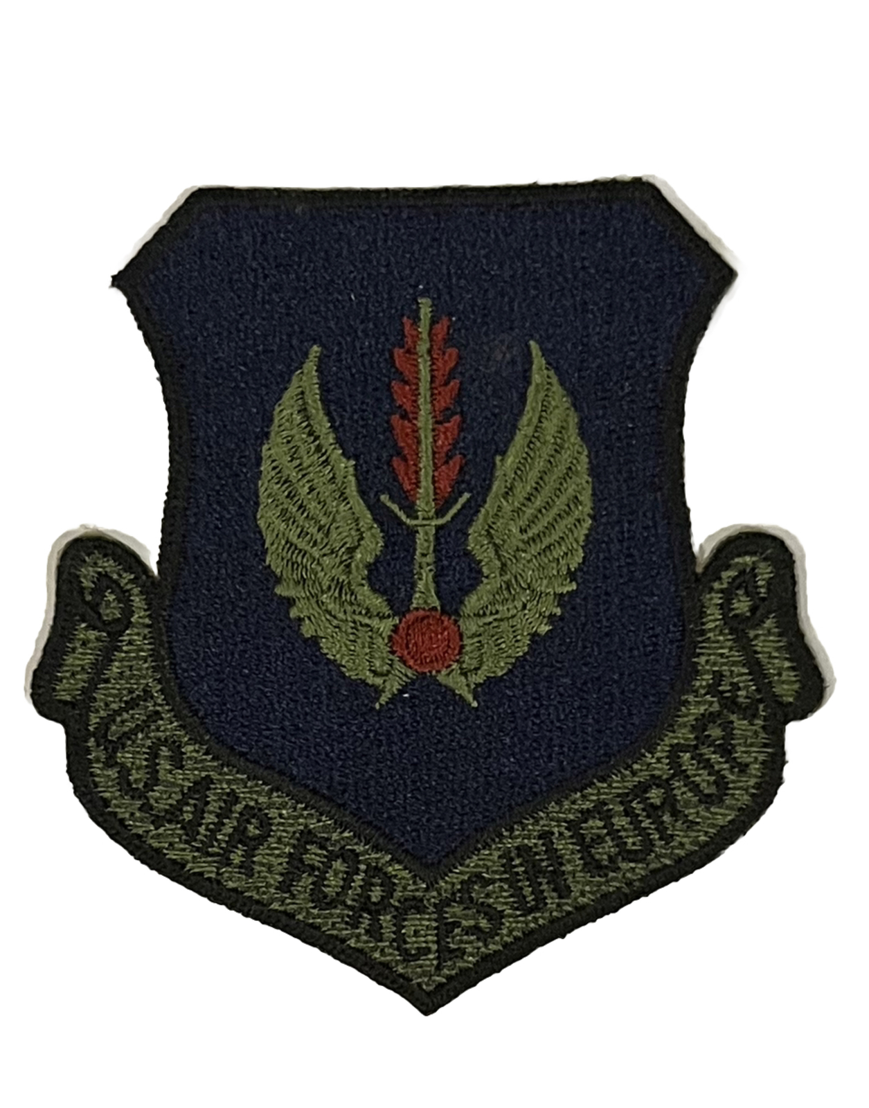 USAF US AIR FORCE FORCES IN EUROPE SUBDUED EMBROIDERED PATCH 3" x 3" VTG