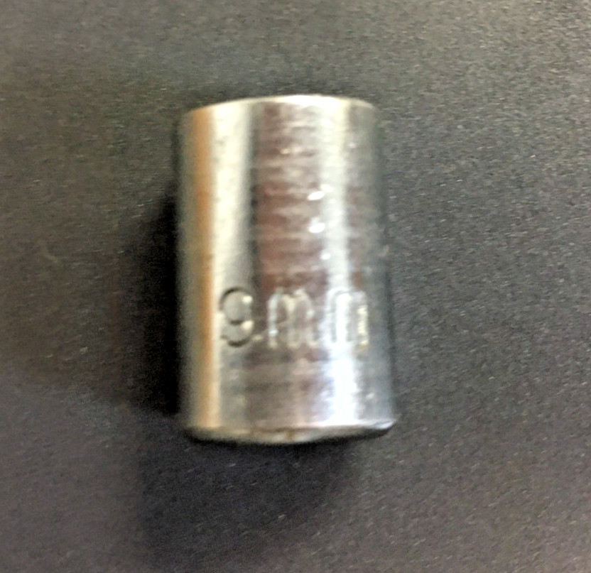 9MM SOCKT, 6 POINT, 1/4" DRIVE, CHROME FINISH