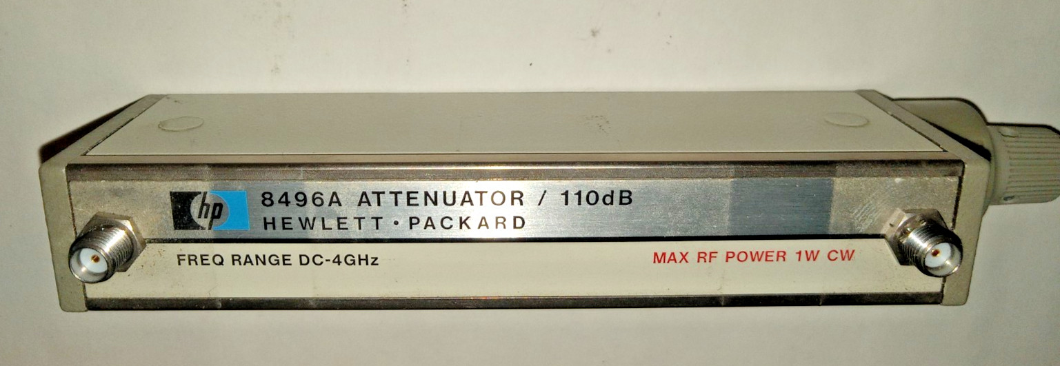 HP AGILENT 8496A 110dB 4GHz Manual Attenuator