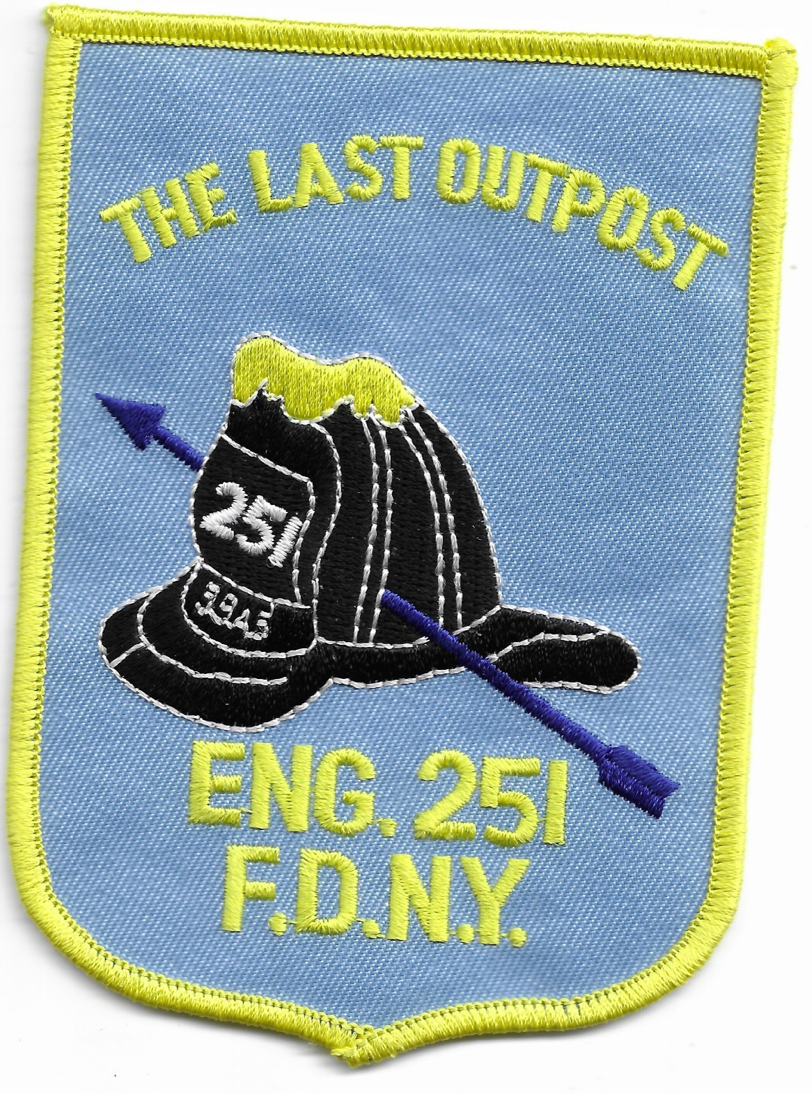 New York City - Engine - 251 "The Last Outpost" (3.25" x 4.75 size) fire patch