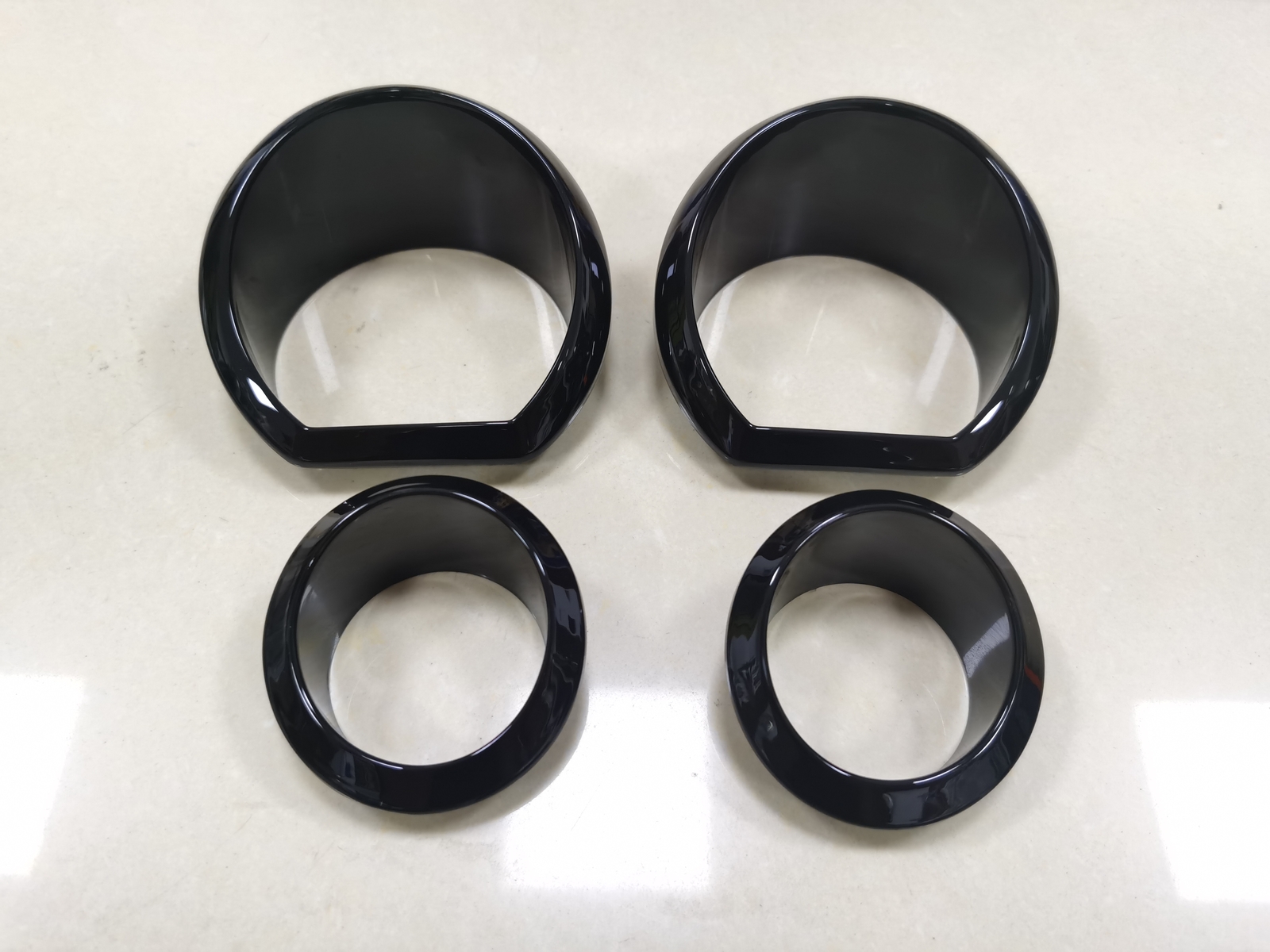 Black Gauge Bezel Trim Ring For Harley Electra Tri Glide Ultra Classic FLHTCUTG