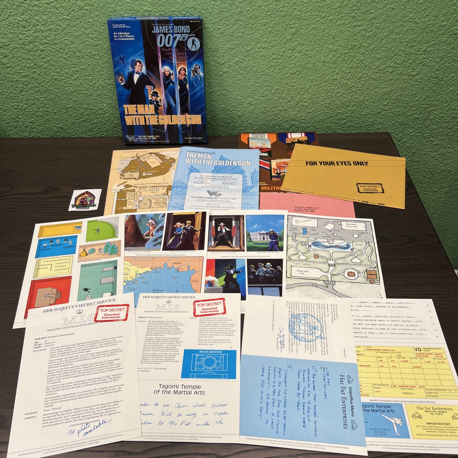 The Man With the Golden Gun 007 James Bond Victory Games 1985 Role Playing