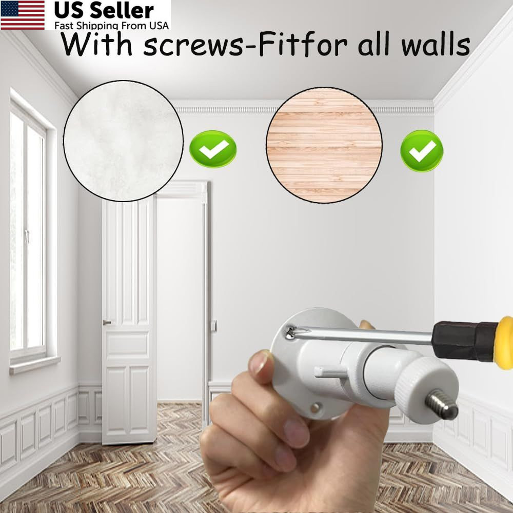 Adjustable Metal Wall Mount Compatible with Arlo, Arlo Pro White