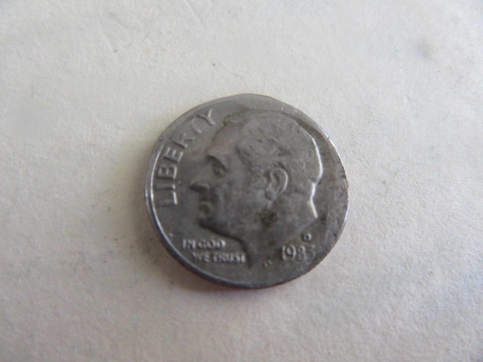 1983-D Roosevelt Dime Rim Errors In Circulated Condition ~FREE SHIPPING~