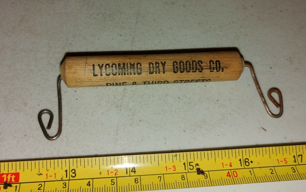 Vtg Lycoming Dry Goods Co PA Williamsport PA Advertising Shopping Bag Carrier