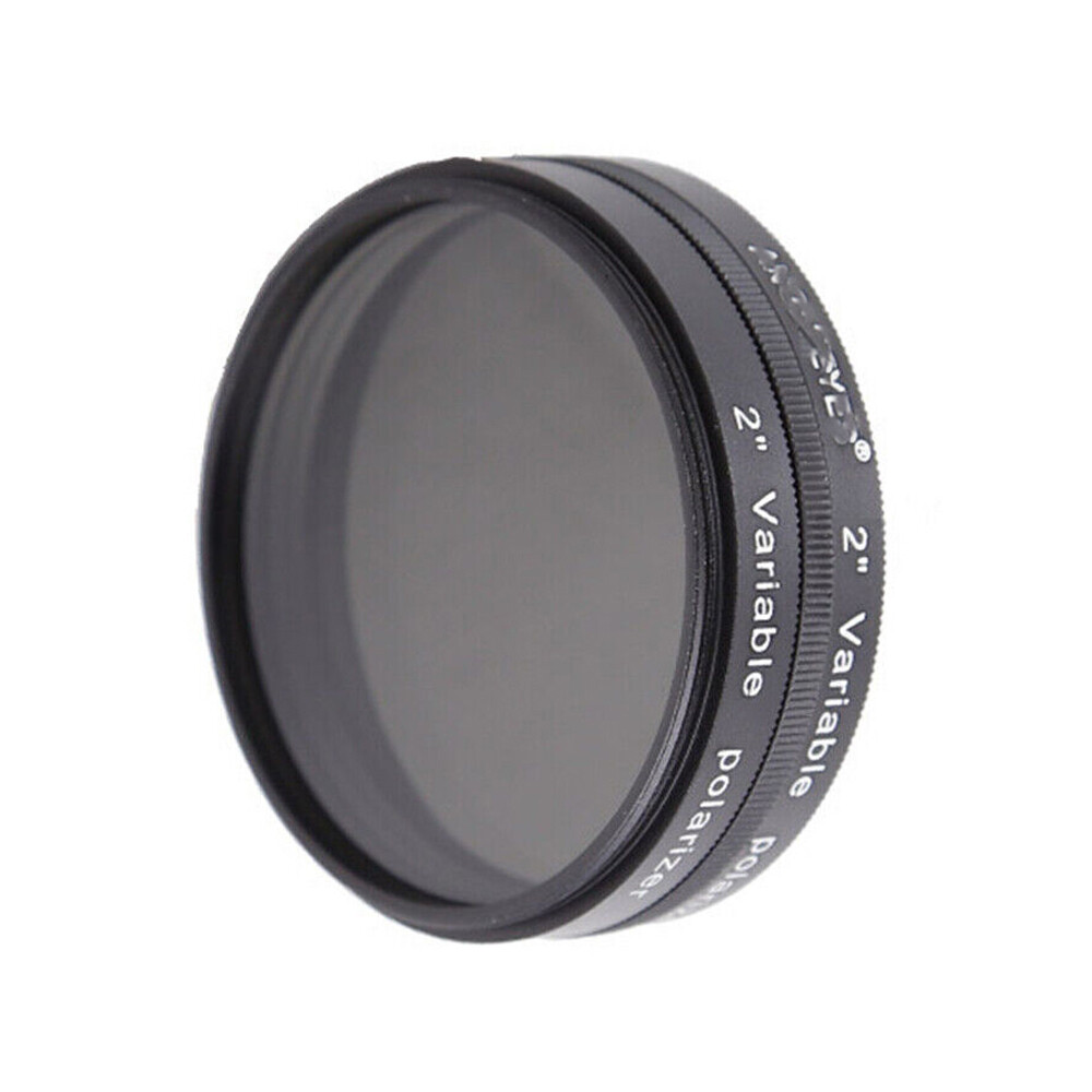 1PC 2 Inch Variable Polarizing Filter Lens for Astronomical Telescope Eyepiece