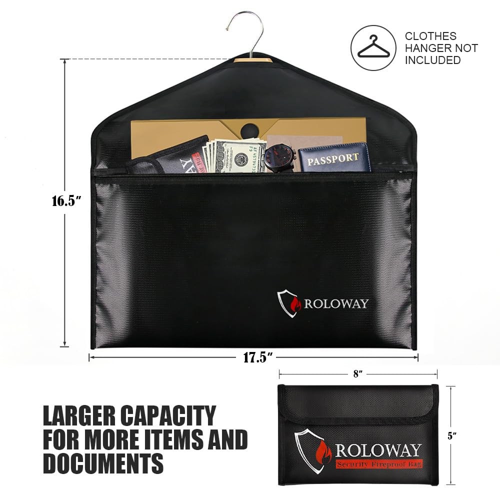 ROLOWAY Hanger Diversion Fireproof Safe with Small Fireproof Bag - Hidden Safe C
