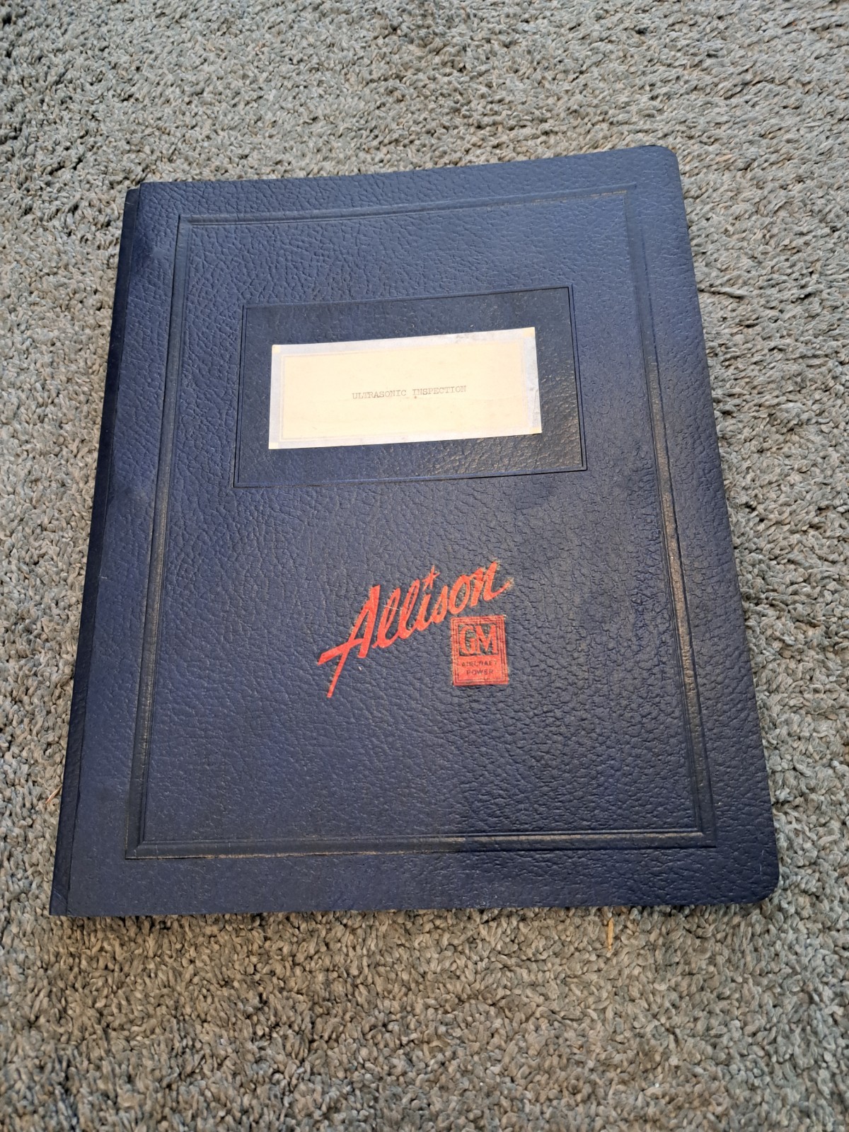 Book on Ultrasonic Jet Aircraft Inspection at GM General Motors Manual