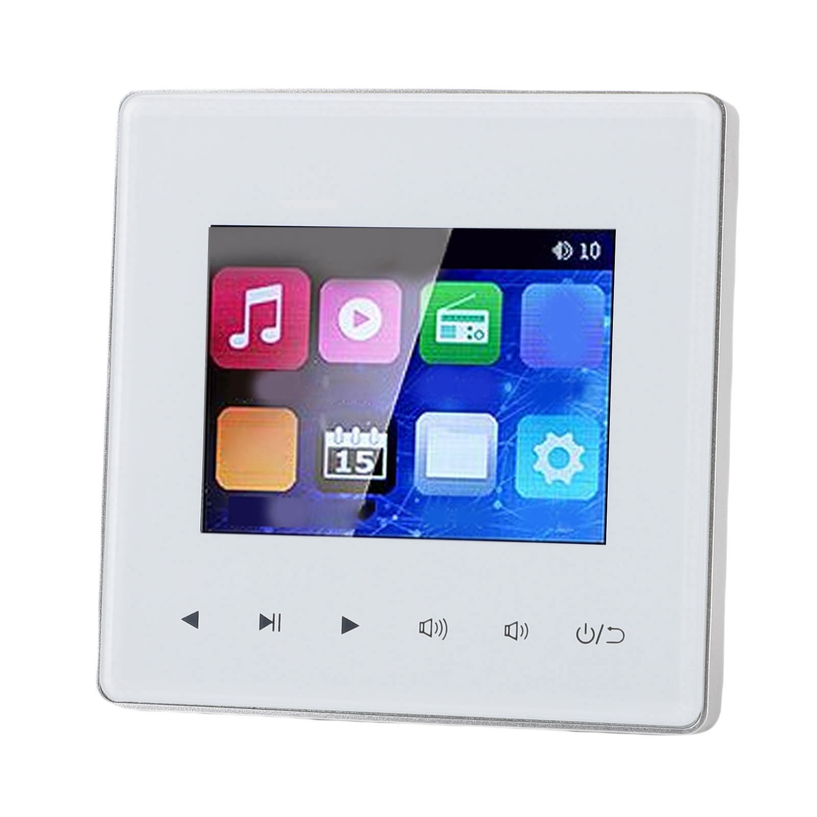Smart Bluetooth Wall Amplifier 2.8 Inch HD Touch Screen With FM Radio Timing On