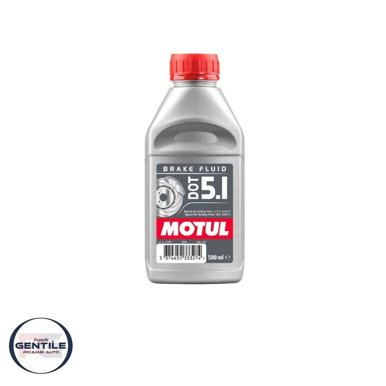 MOTUL DOT 5.1 LIQUID OIL BRAKES CAR MOTORCYCLE ABS 500ML 100% SYNTHETIC BRAKE FLUID