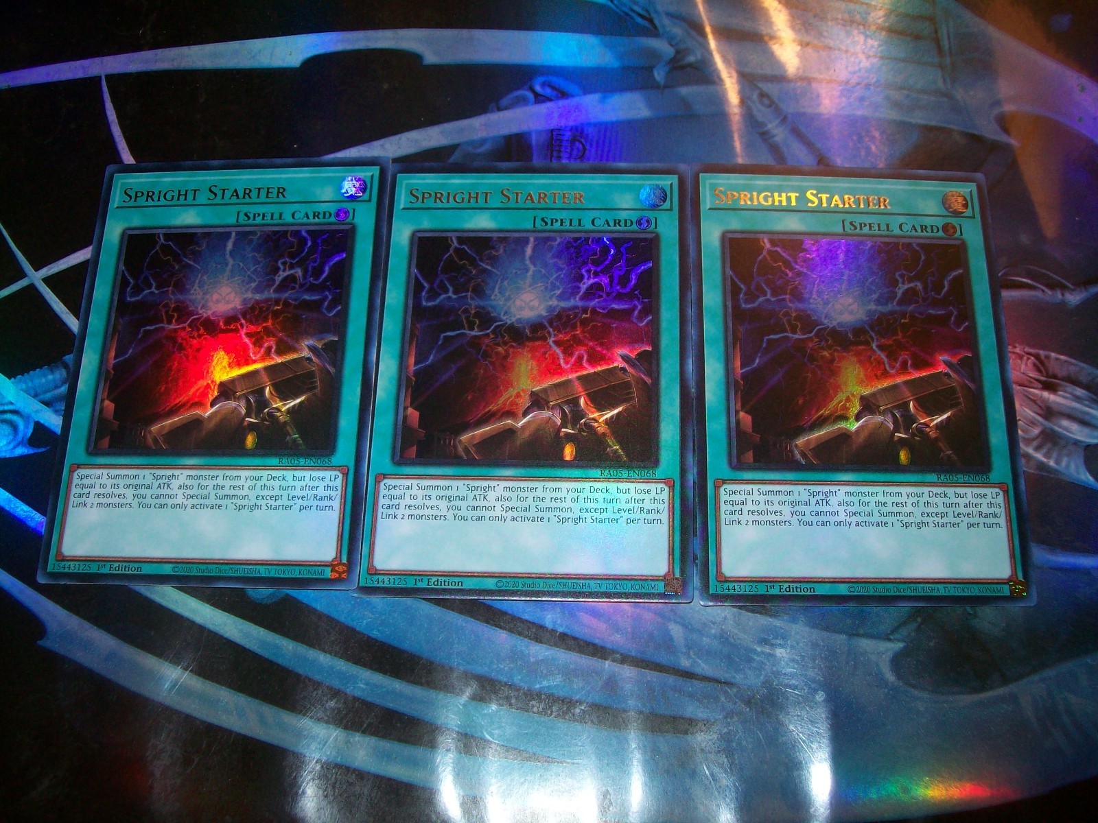 3x Spright Starter 1st Edition Ultra Rare RA05-EN068 Yu-Gi-Oh!
