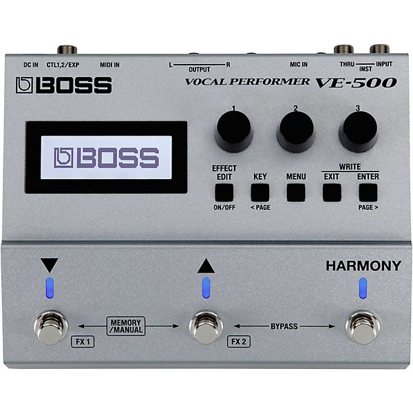 Boss VE-500 Vocal Performer Multi-Effect Vocal Pedal New in Box