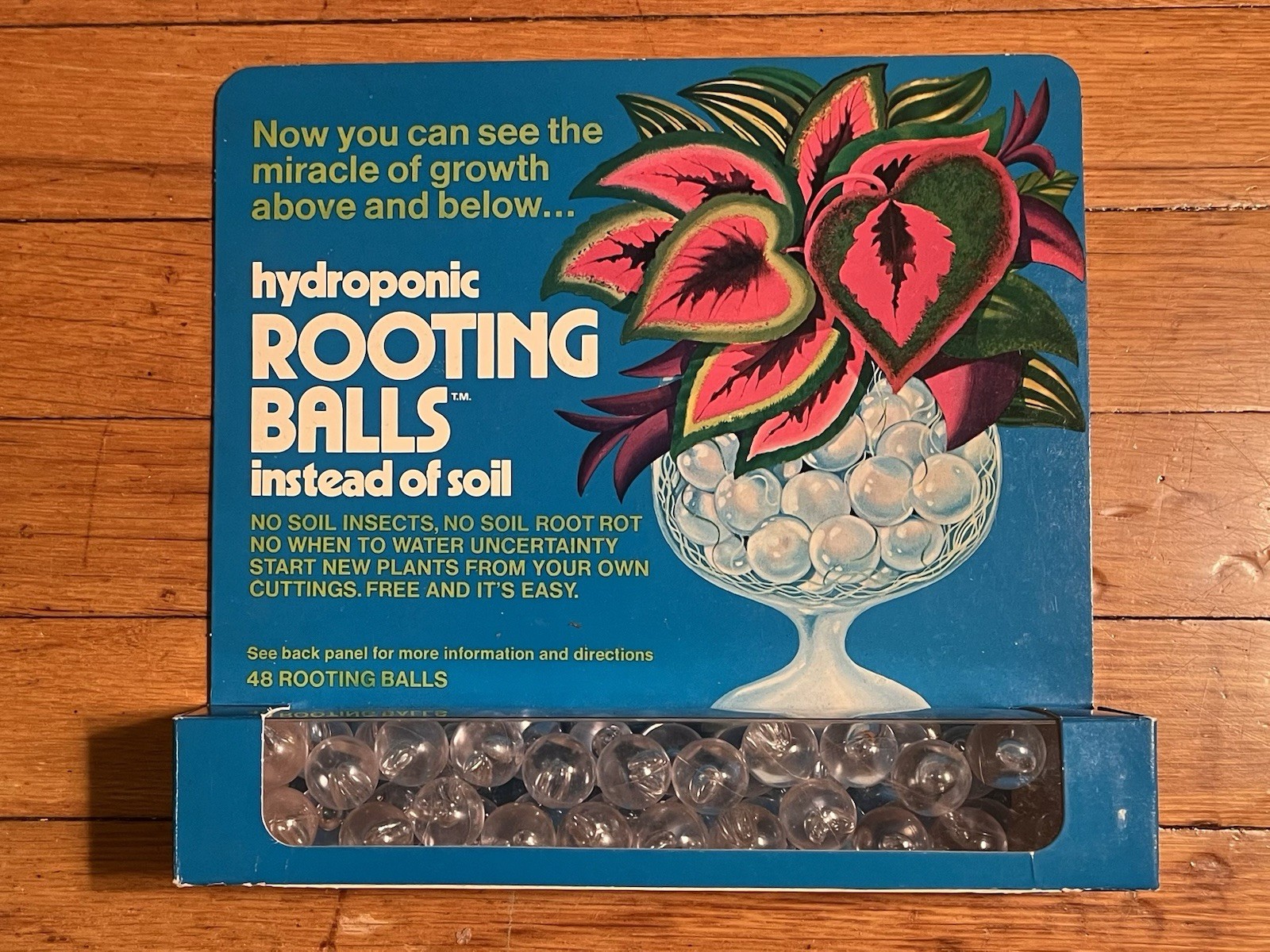 VINTAGE Hydroponic Rooting Balls Reusable Clear Plastic For Plant Cuttings