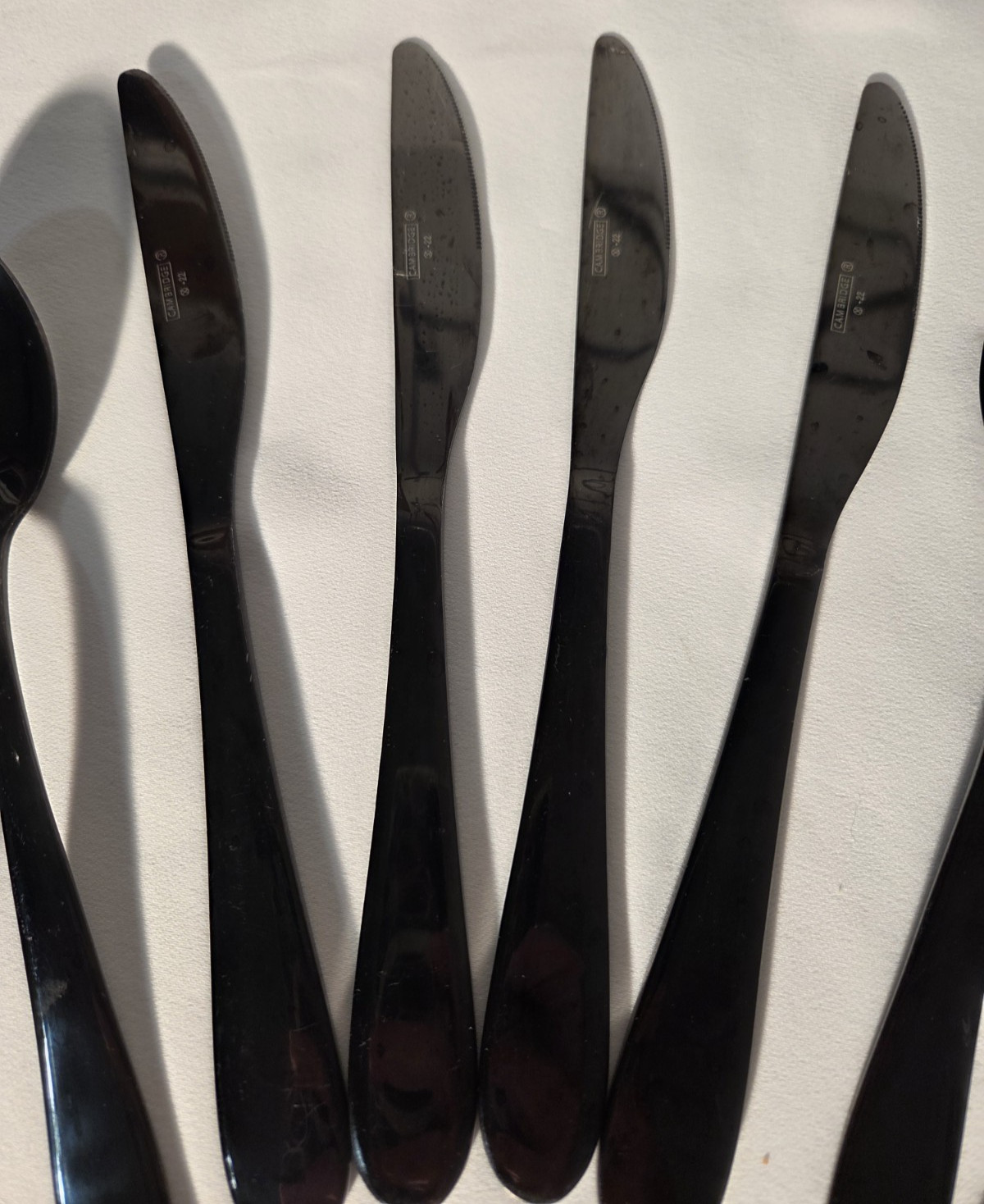 CAMBRIDGE BLACK STAINLESS FLATWARE MISCELLEANOUS SET