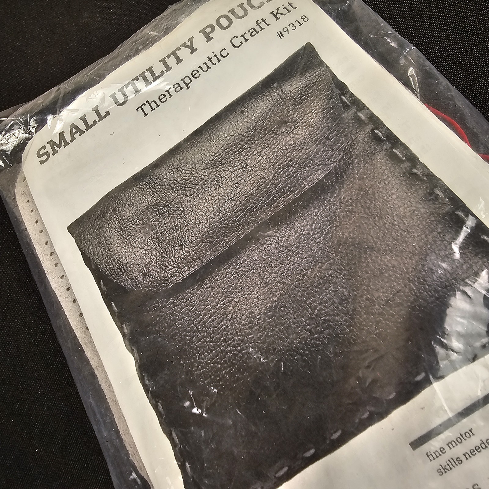 Small Leather Utility Pouch Therapeutic Craft Kit #9318