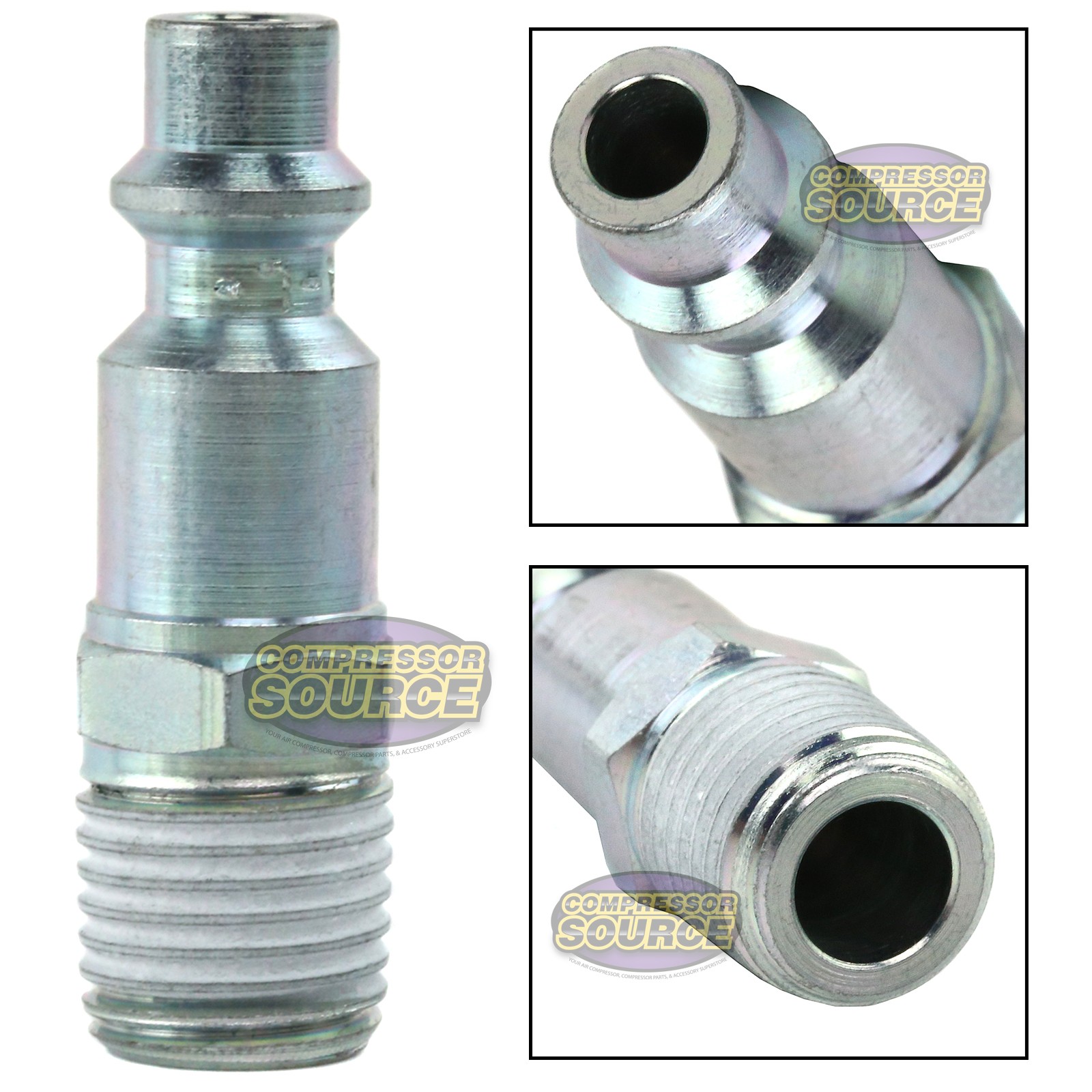 Prevost IRP 066251 1/4" Male NPT Industrial Teflon Coated Steel Coupler Plug