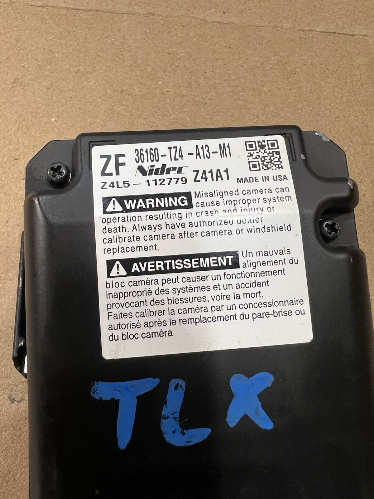 2018 Genuine Acura TLX Front Monocular Camera 36160-TZ4-A13 OEM