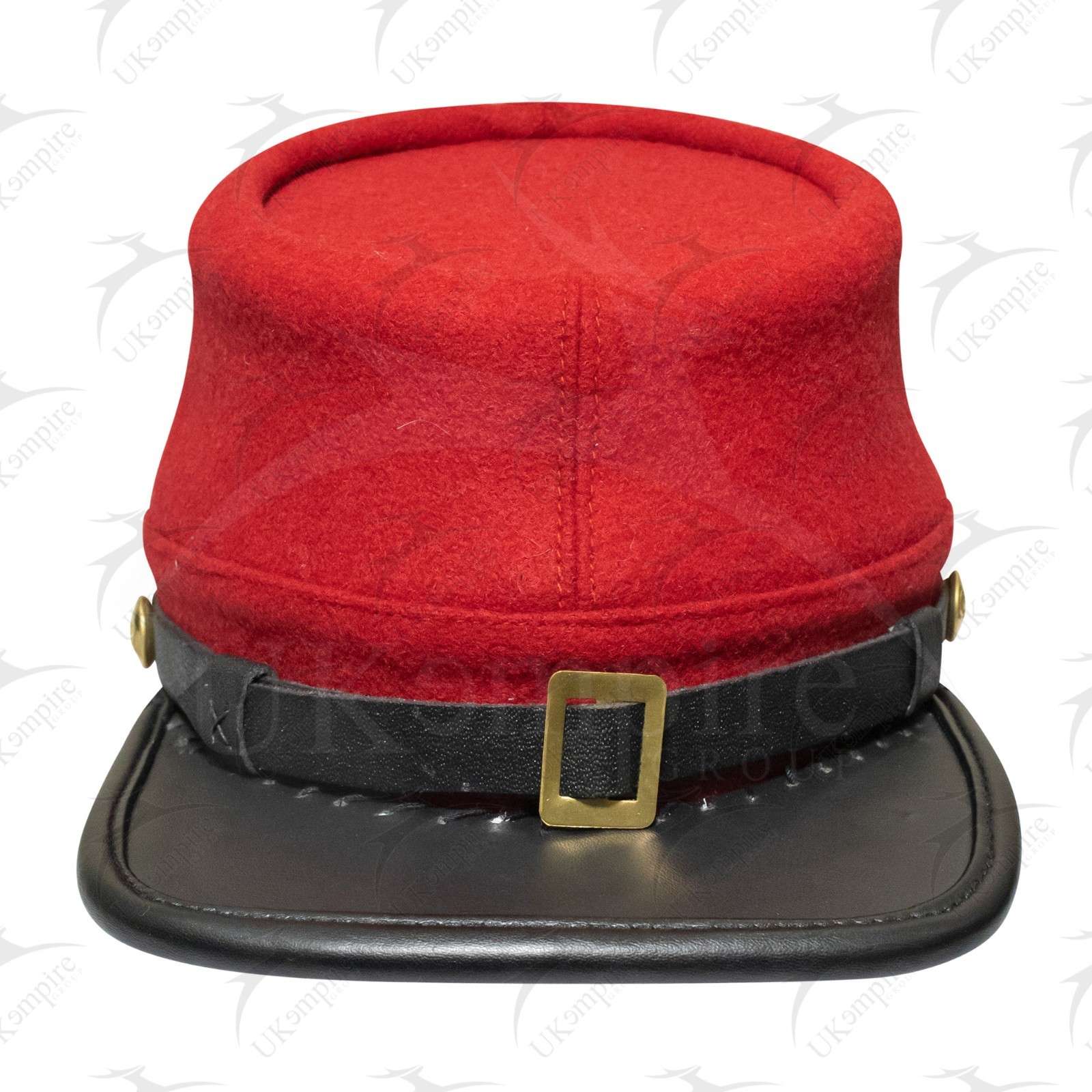 American Civil War Officers Kepi Artillery Red (lined), 100% Wool