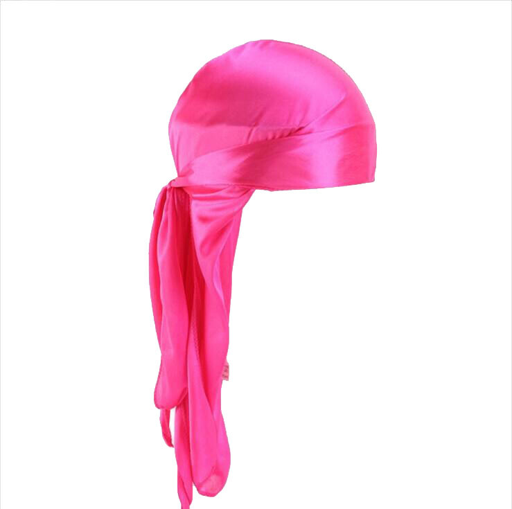Silky Satin Durag Premium Unisex Bandana Wave Cap Hat Doo Rag Biker Head Wrap