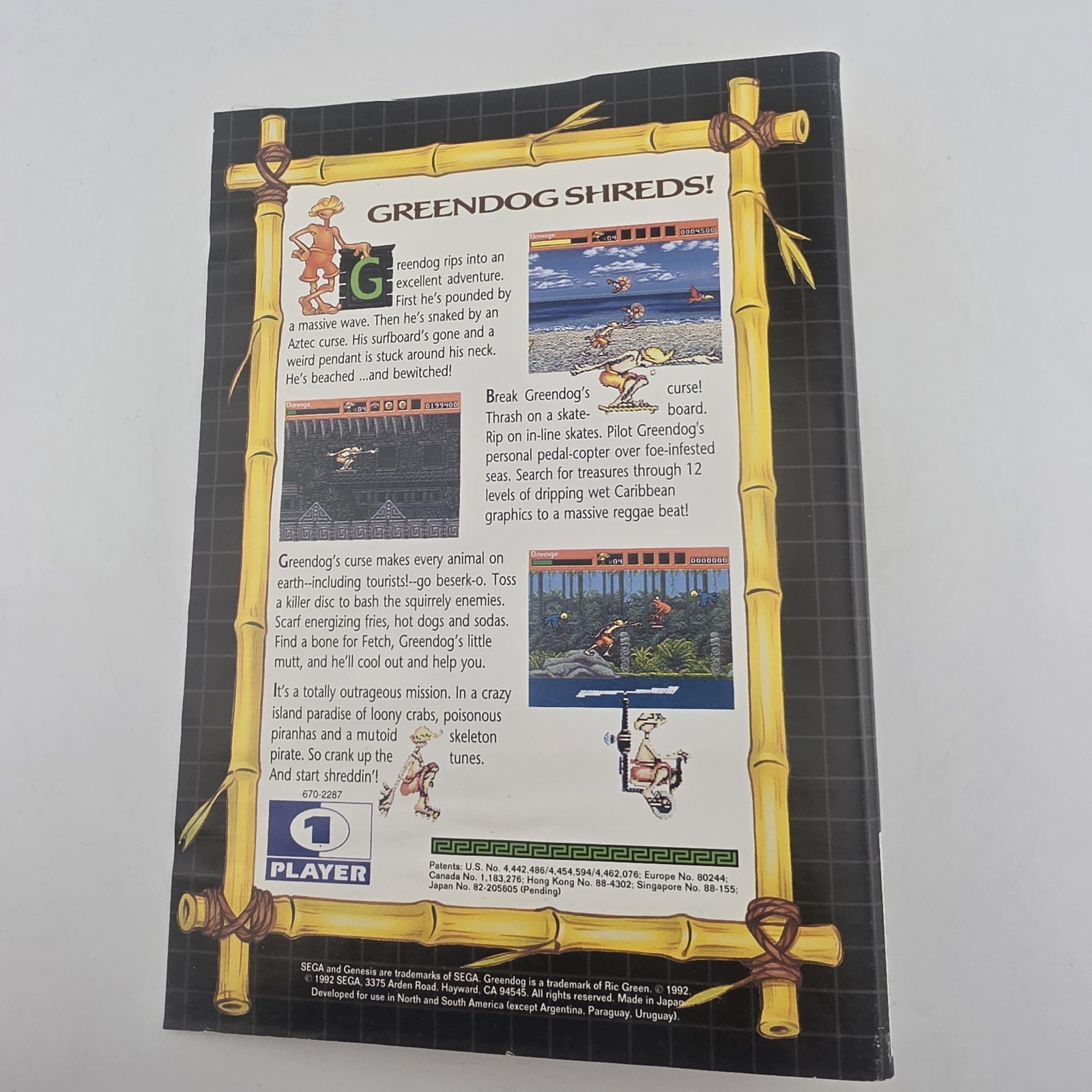 Greendog: The Beached Surfer Dude! - BOX ONLY - Authentic (No Game)