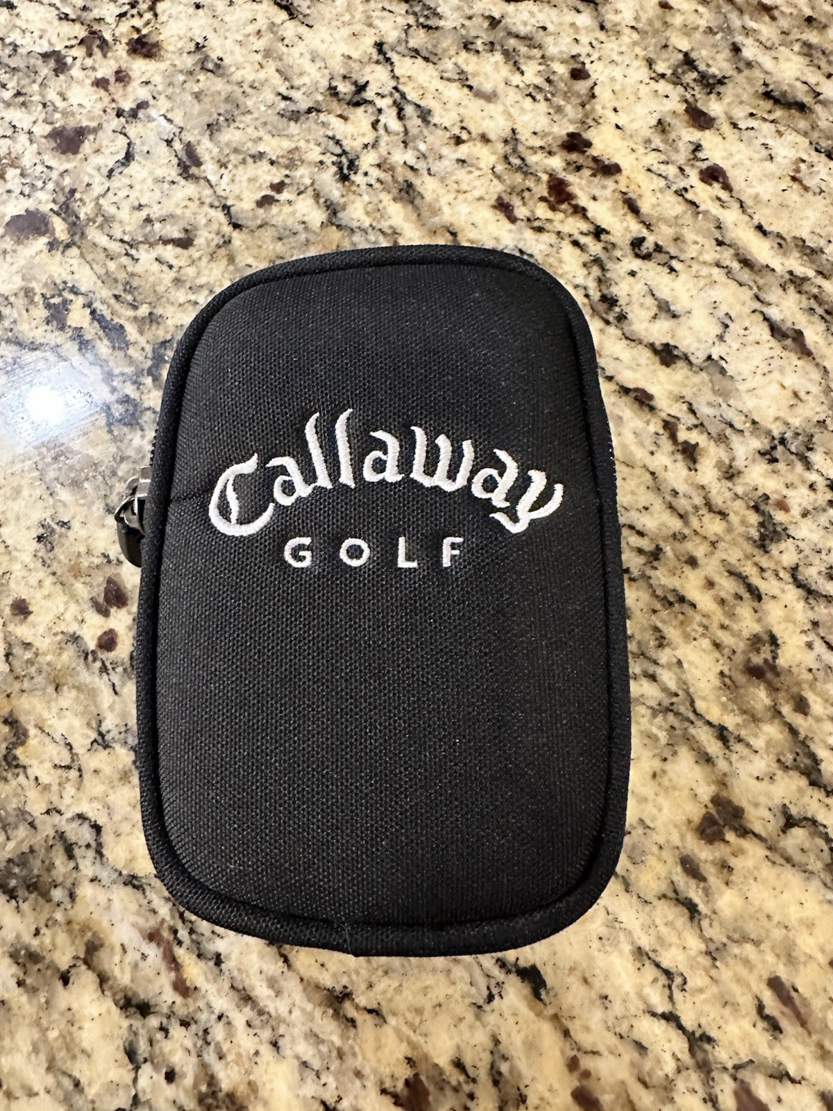 Callaway Golf Range Finder Case Soft Pouch Black Blue Zippered Excellent