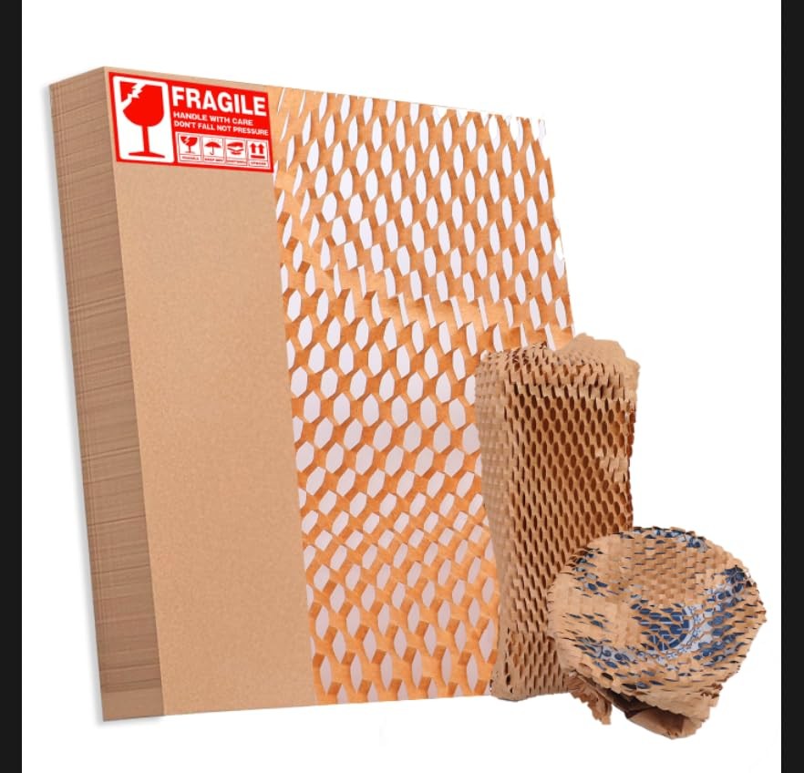 Honeycomb Packing Paper Sheets Bubble Cushioning Wrap for Moving, Products & ...
