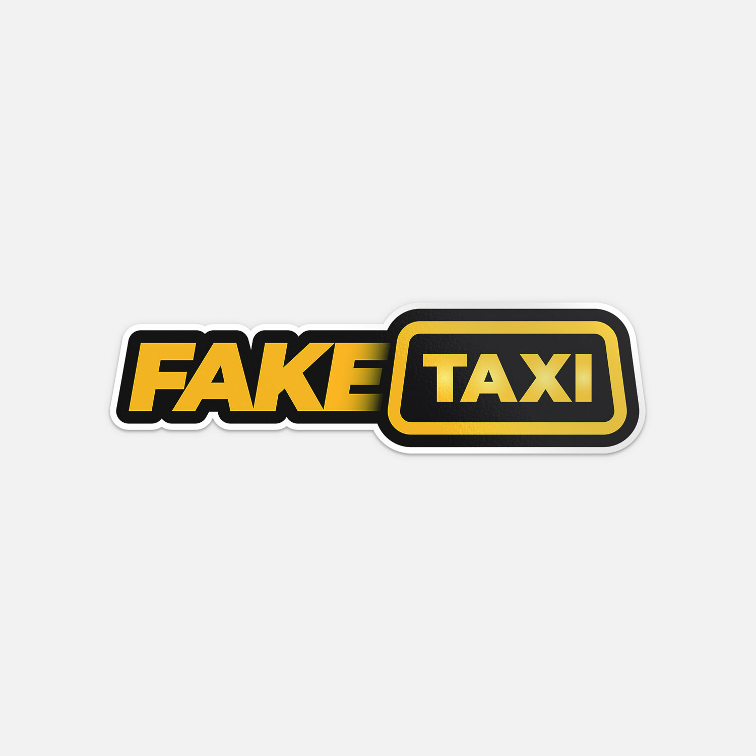 Fake Taxi   Vinyl Car Bumper Sticker Decal