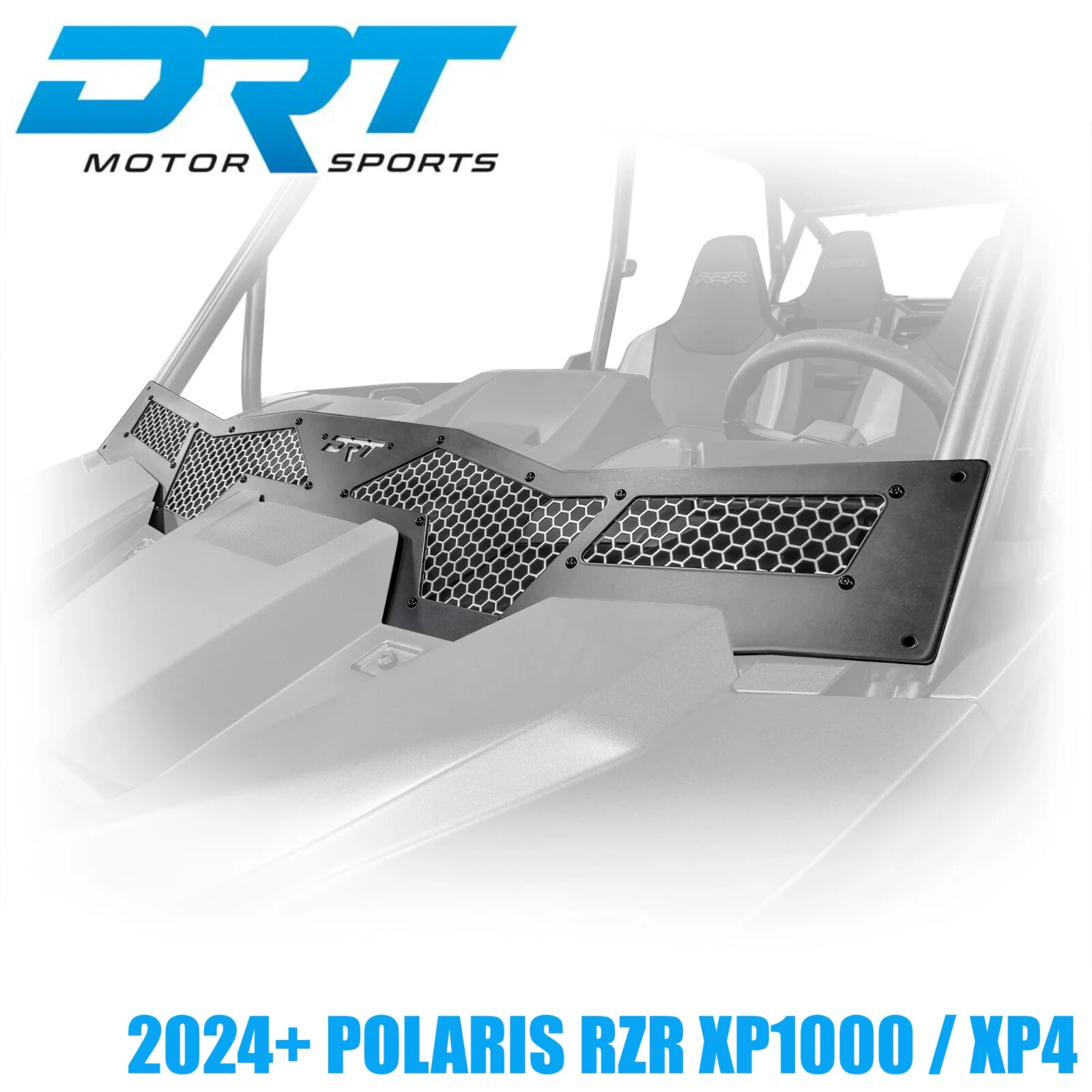 DRT POLARIS RZR XP 1000 XP4 2024+ Wind Diffuser Deflector Dust Guard Black