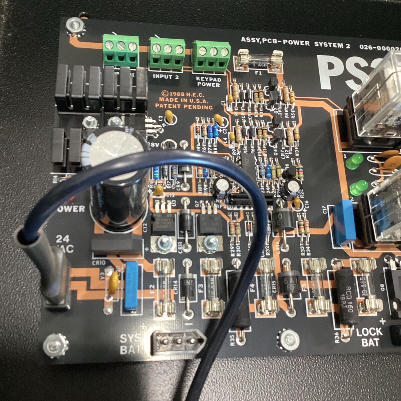 NOS Hirsch Electronics PS2 115 VAC Power Supply WITH KEY 🟢