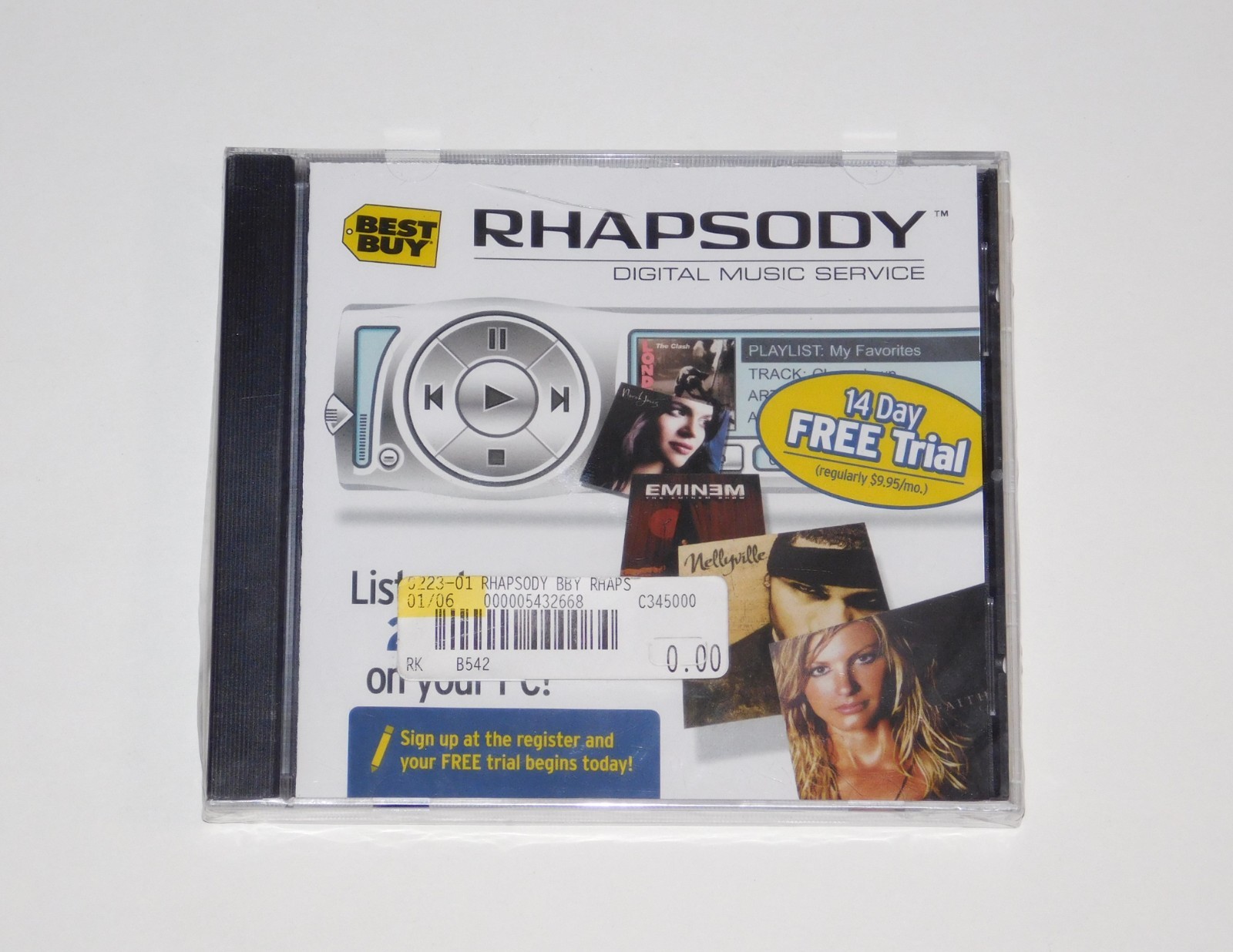 Best Buy Rhapsody Digital Music Software CD Disc Pre-Napster Early Streaming Era