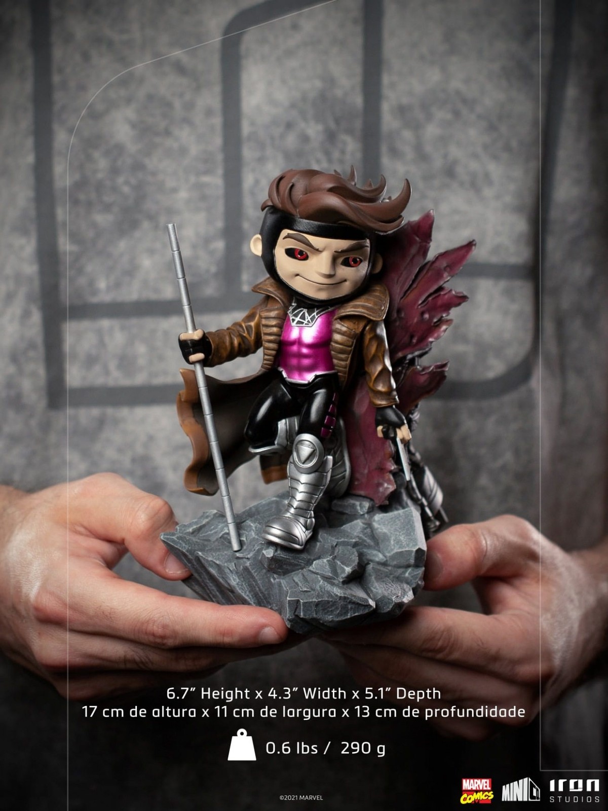 IRON STUDIOS X-Men Gambit Minico Statue PVC Figure Model Display IN STOCK