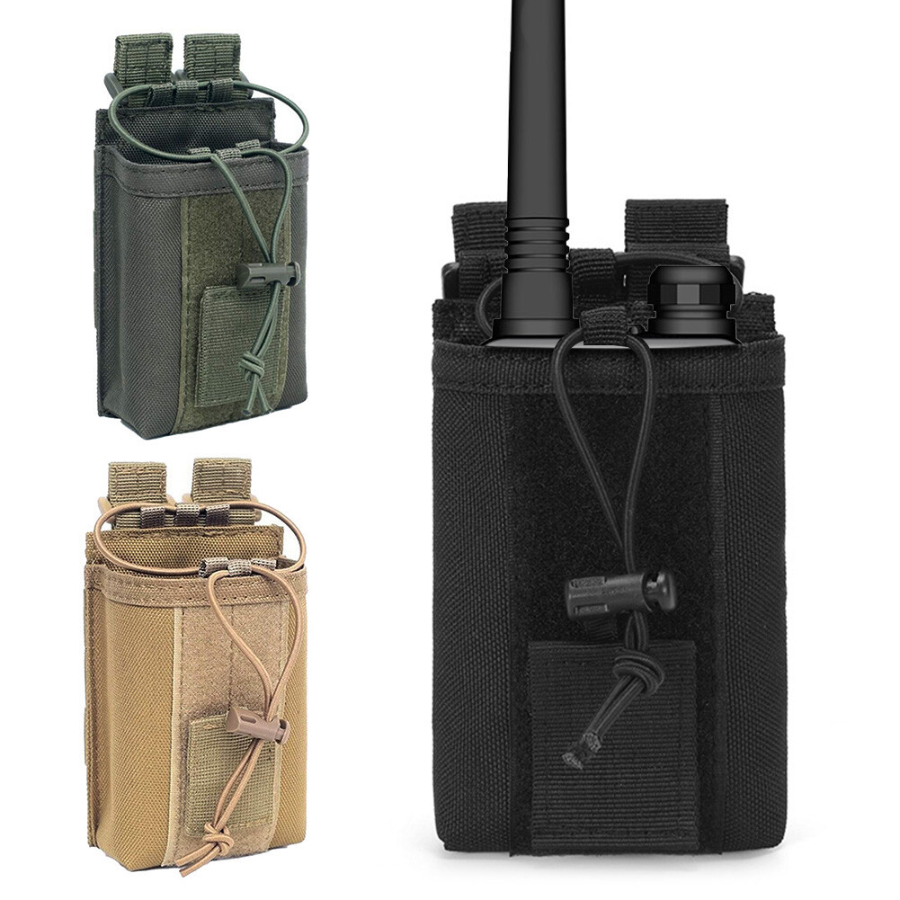 Tactical Molle Pouch Radio Walkie Talkie Holder Bag Belt Pack Magazine Pouch